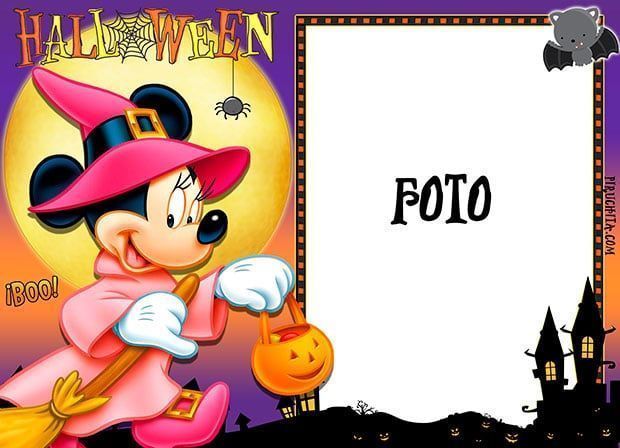 ▷ Marco para foto de Halloween Minnie Mouse GRATIS [2021]